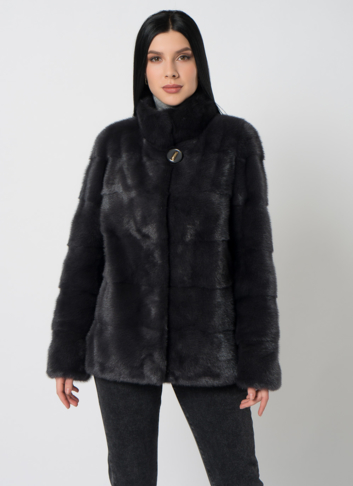 Куртка из норки в сером цвете