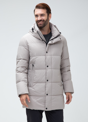 Мужской пуховик с капюшоном 