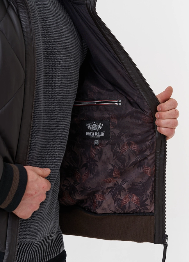 Куртка мужская из натуральной кожи  модель № 26696 универмаг малина