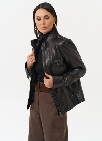 Женская кожаная куртка