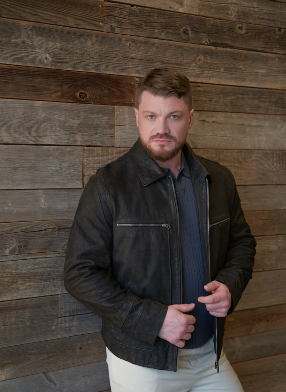 Мужская куртка из натуральной кожи 