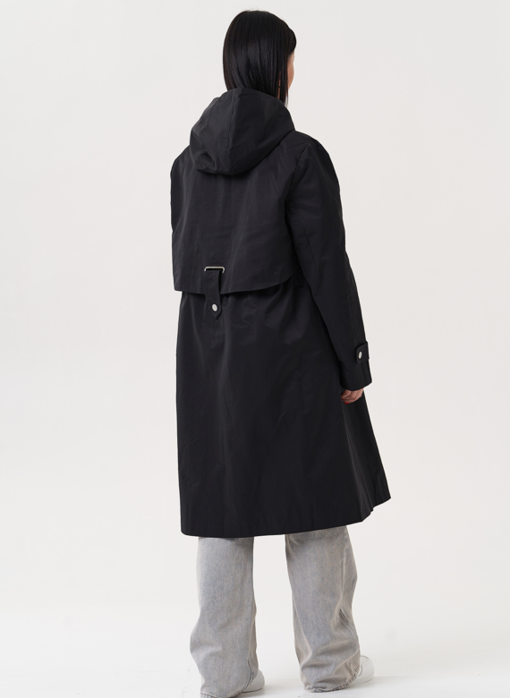 Женский плащ с капюшоном