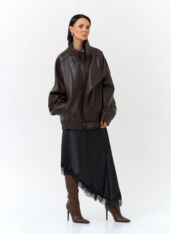 Женская куртка из натуральной кожи