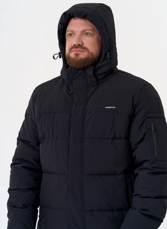 Мужской пуховик с капюшоном 