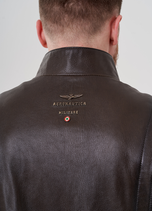 Мужская куртка из натуральной кожи  модель № 24393 универмаг малина